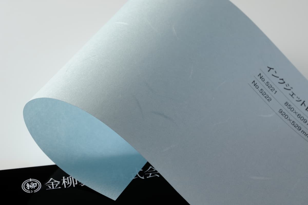 インクジェット白柳 ブルー